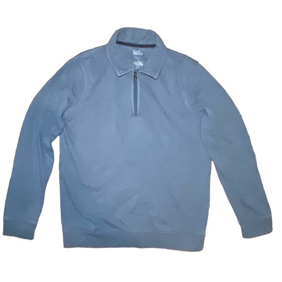 Croft & Barrow Extra Soft 1/4 Zip Pullover Sweater Blue  Long Sleeve  Casual - Picture 1 of 5
